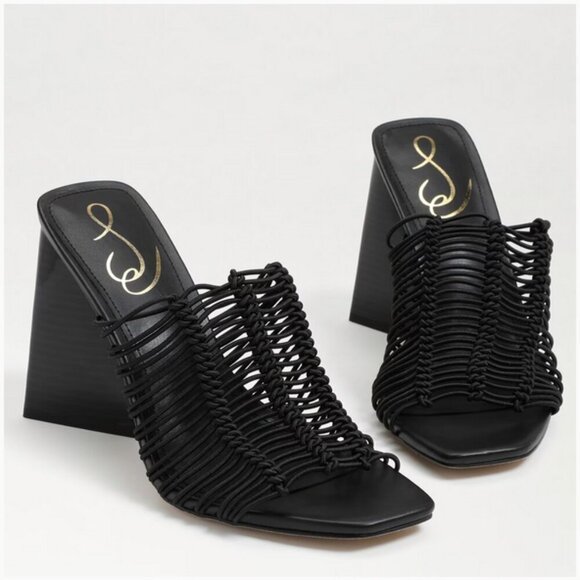 Sam Edelman "Laurette" Black Block Heel Mule size 6